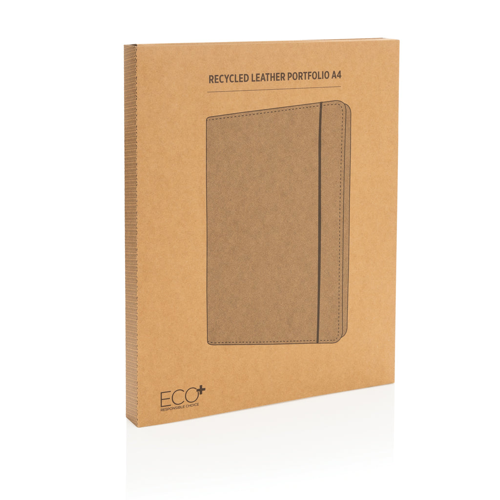 Gerecycled lederen portfolio A4