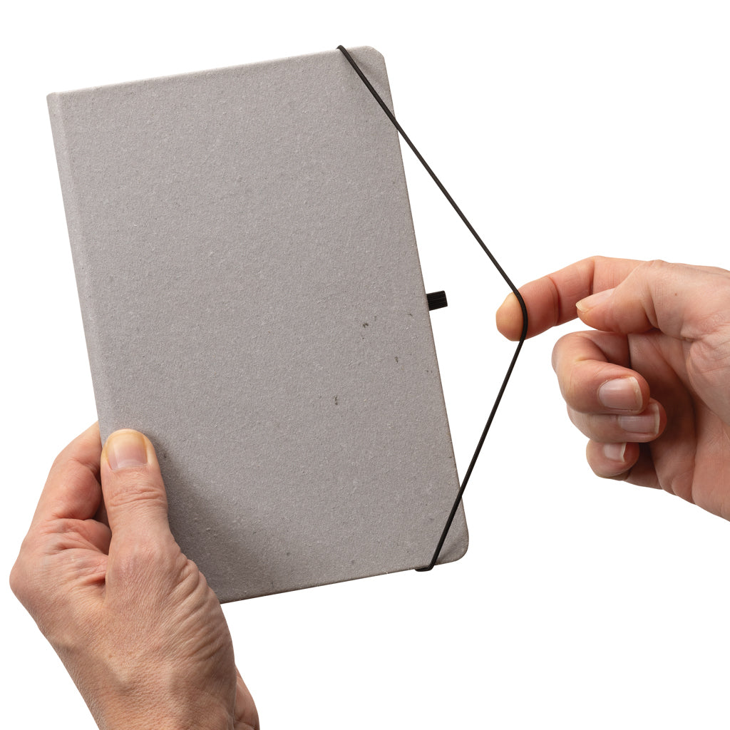 GRS Gerecycled lederen hardcover notitieboek A5