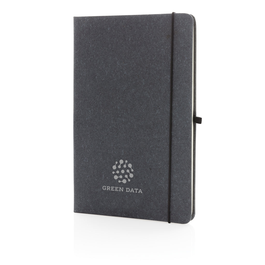 GRS Gerecycled lederen hardcover notitieboek A5