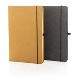GRS Gerecycled lederen hardcover notitieboek A5
