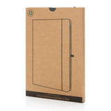 GRS Gerecycled lederen hardcover notitieboek A5