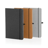 GRS Gerecycled lederen hardcover notitieboek A5