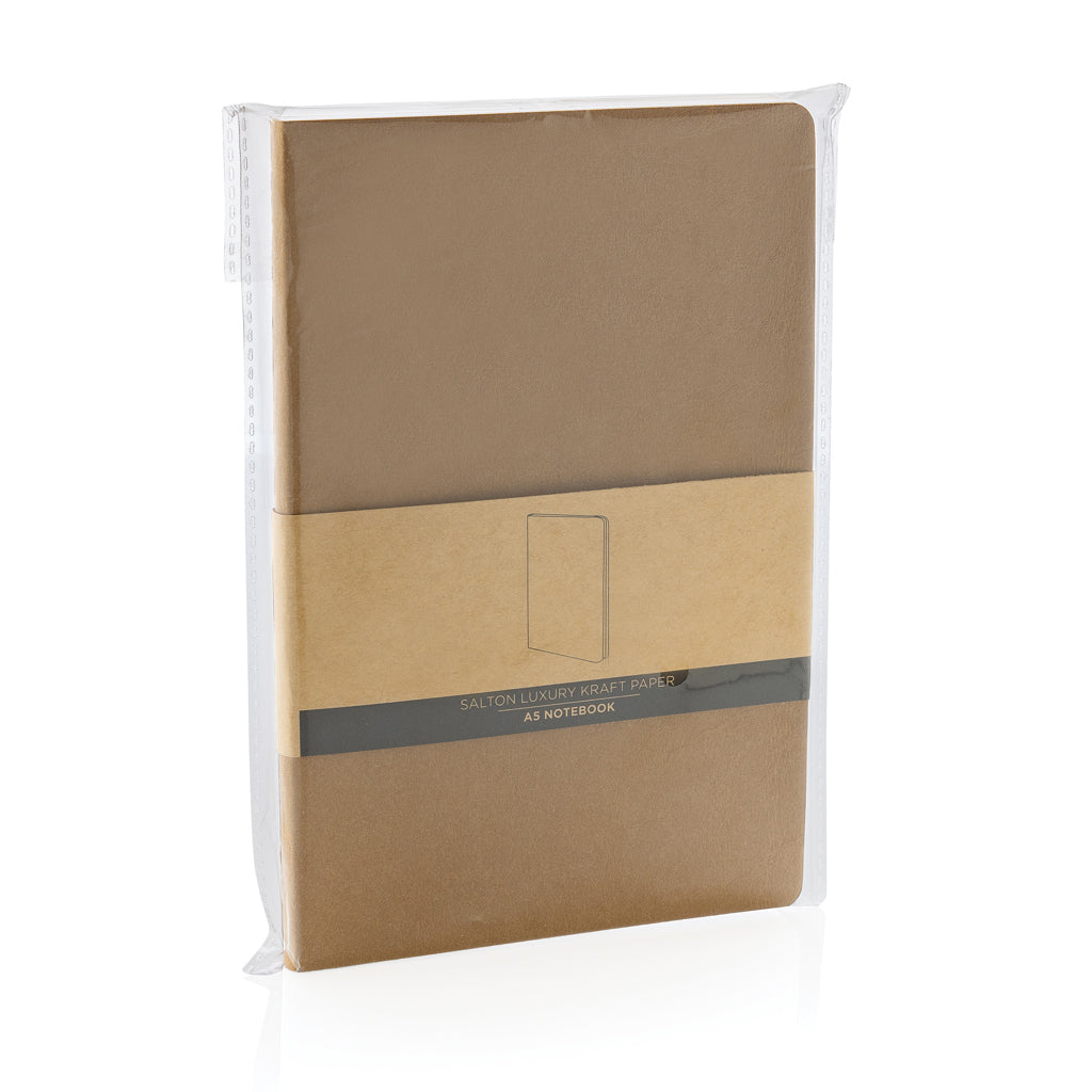 Salton A5 GRS gecertificeerd recycled papieren notitieboek