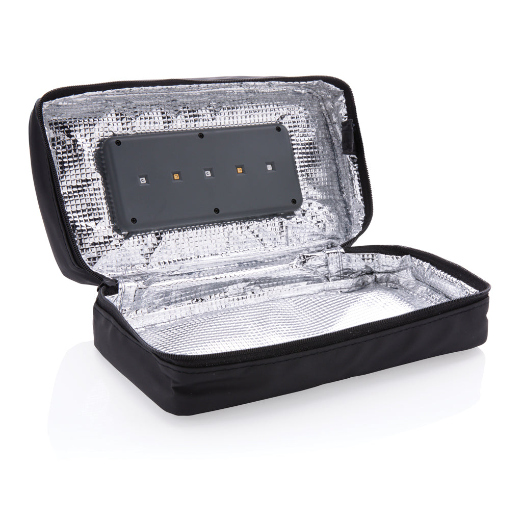 Draagbare UV-C sterilisatie pouch met geïntegreerde batterij