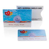 Anti-skimming beschermkaart met actieve stoorzender chip