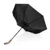 21" Impact AWARE™ RPET 190T bamboe auto open/dicht paraplu