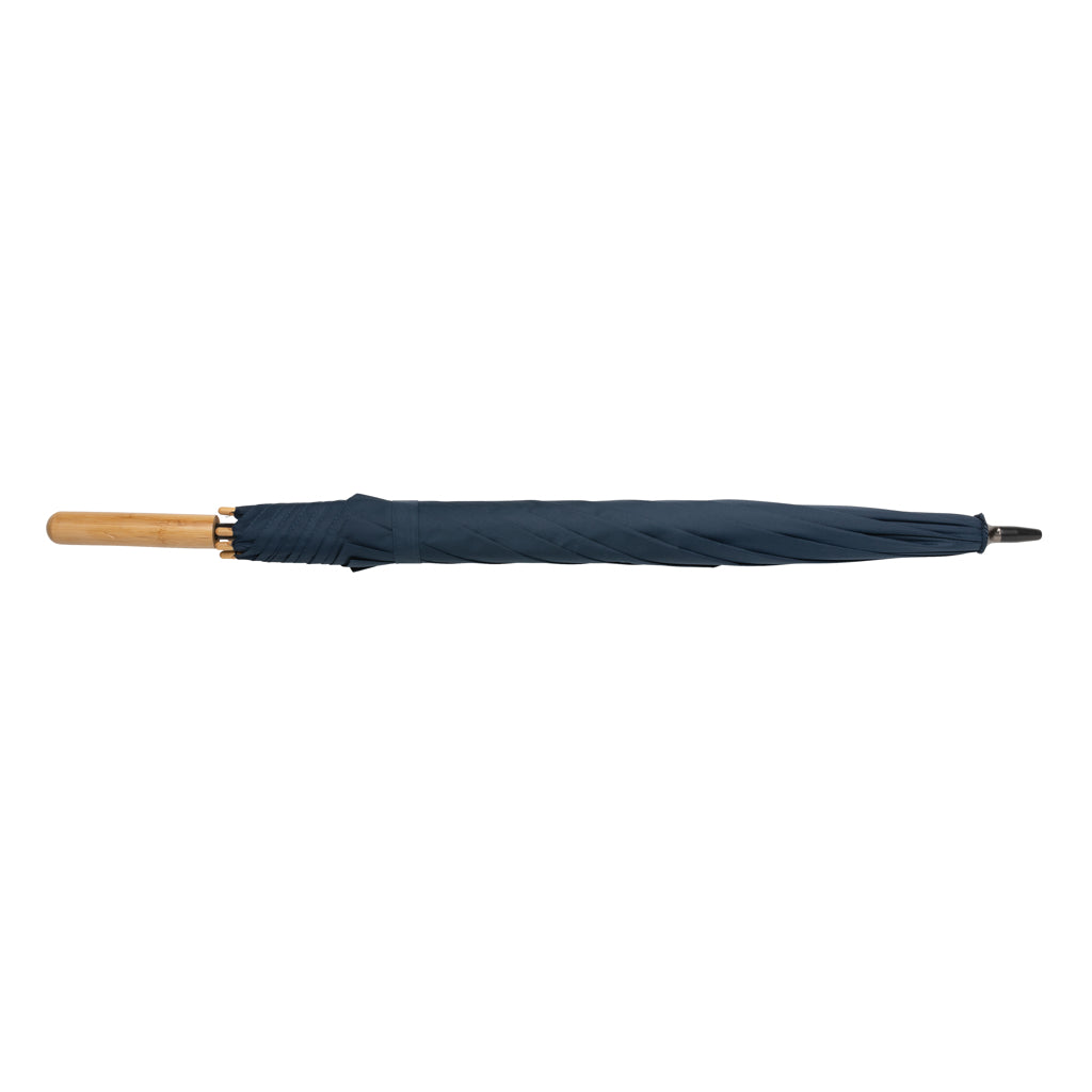 23" Impact AWARE™ RPET 190T auto open bamboe paraplu