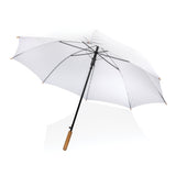 27" Impact AWARE™ RPET 190T auto open bamboe paraplu