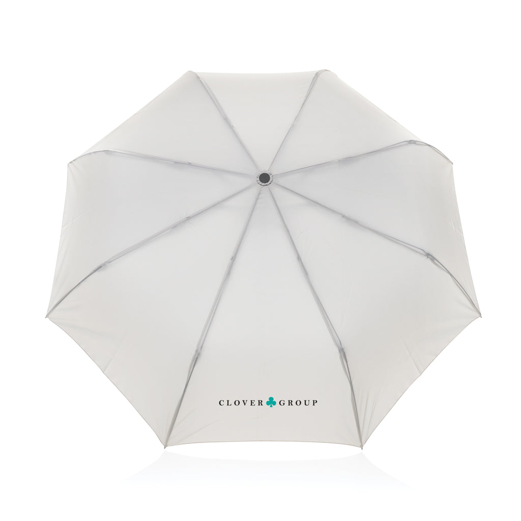 Kaycey 21" AWARE™ RPET Acaciahouten mini auto open paraplu