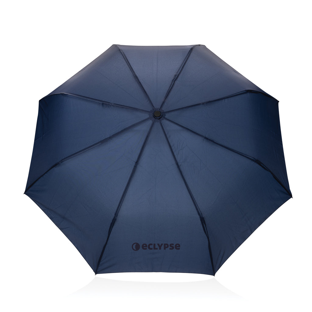 Kaycey 21" AWARE™ RPET Acaciahouten mini auto open paraplu