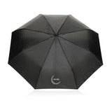 Yara 21" AWARE™ RPET paraplu in unikleur met karabijn hendel