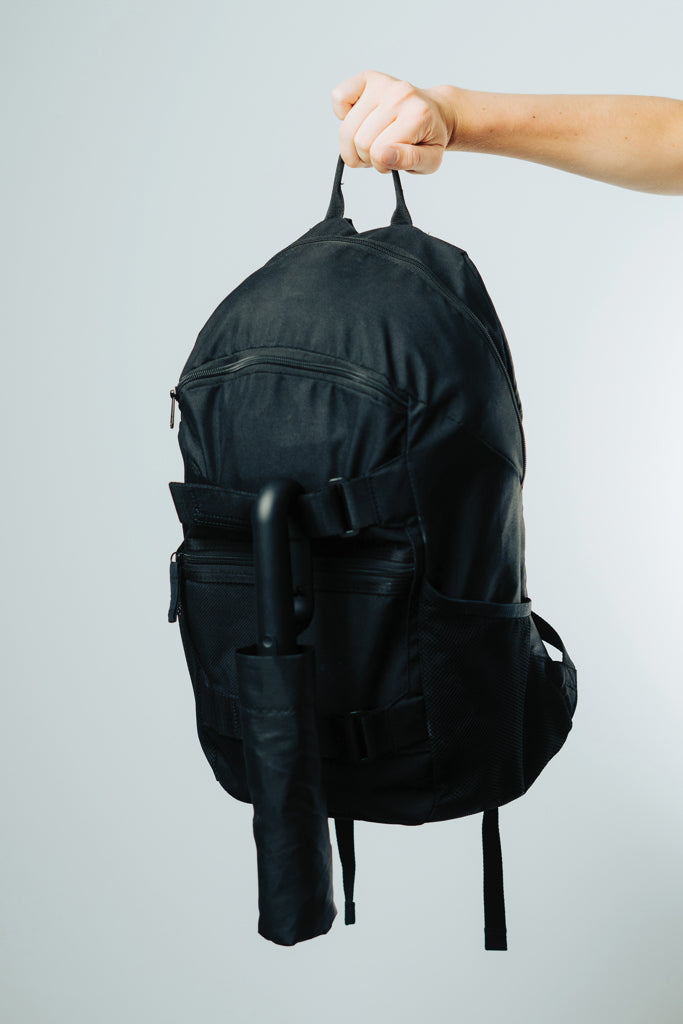 Yara 21" AWARE™ RPET paraplu in unikleur met karabijn hendel