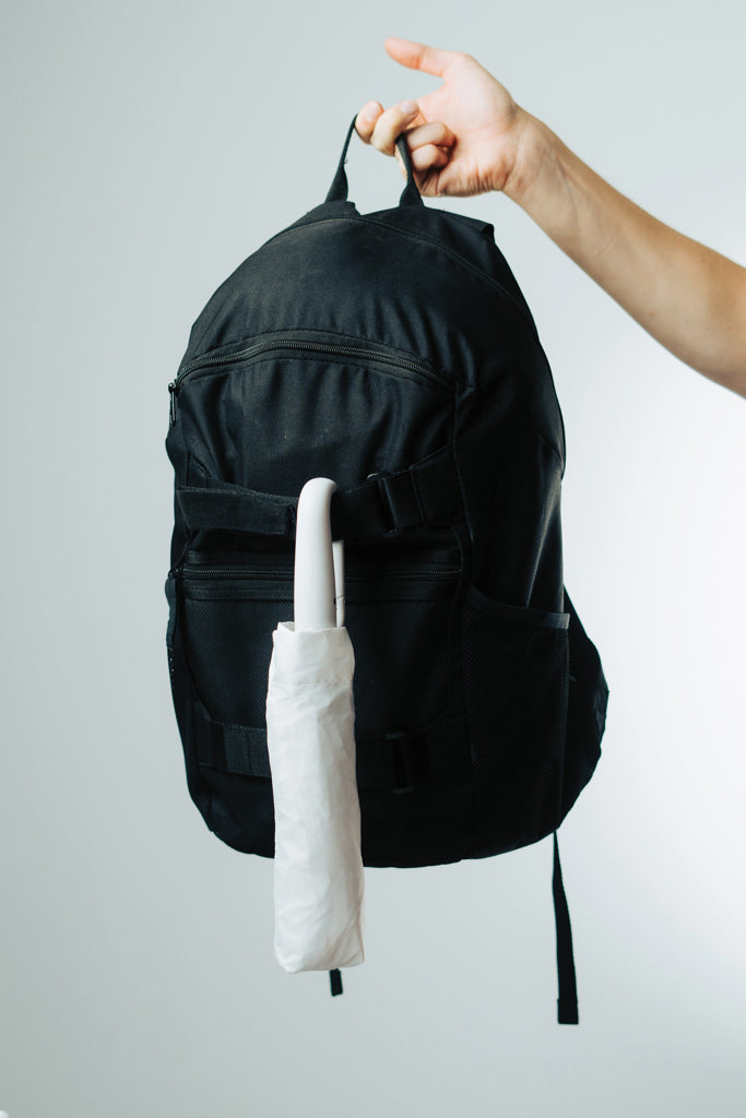 Yara 21" AWARE™ RPET paraplu in unikleur met karabijn hendel