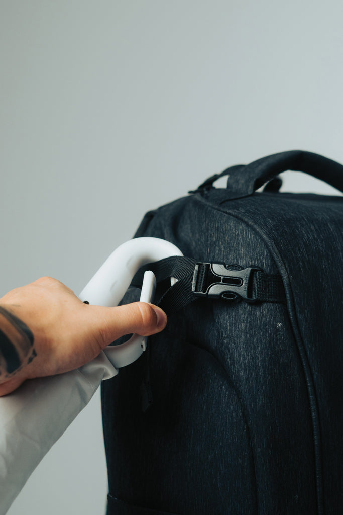 Yara 21" AWARE™ RPET paraplu in unikleur met karabijn hendel
