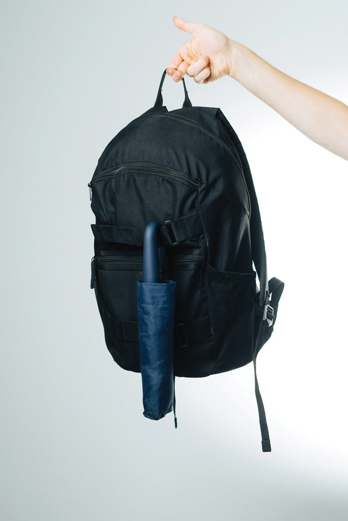Yara 21" AWARE™ RPET paraplu in unikleur met karabijn hendel