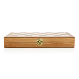 Luxe houten opvouwbaar schaakspel