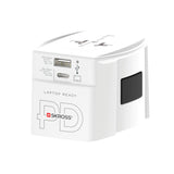 SKROSS MUV Wereldreisadapter 65W PD met USB C-kabel