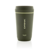 Topl Recycled Plastic To Go beker gepatenteerd 360 Lid 354ml