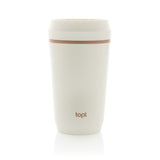 Topl Recycled Plastic To Go beker gepatenteerd 360 Lid 354ml