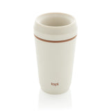 Topl Recycled Plastic To Go beker gepatenteerd 360 Lid 354ml