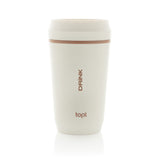 Topl Recycled Plastic To Go beker gepatenteerd 360 Lid 354ml
