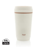 Topl Recycled Plastic To Go beker gepatenteerd 360 Lid 354ml