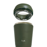 Topl Recycled RVS To Go beker gepatenteerd 360 Lid 354ml