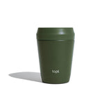 Topl Recycled Staal To Go beker gepatenteerd 360 Lid 235ml
