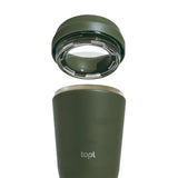 Topl Recycled Staal To Go beker gepatenteerd 360 Lid 235ml