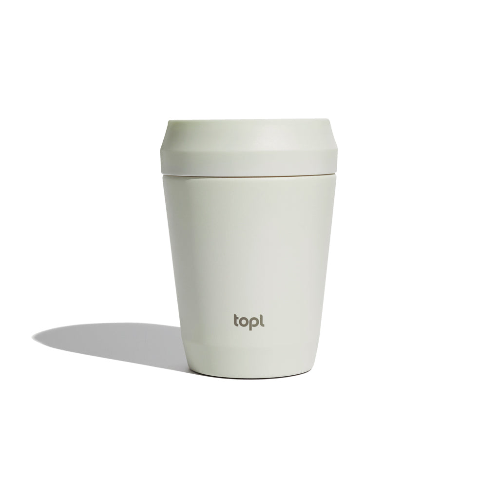 Topl Recycled Staal To Go beker gepatenteerd 360 Lid 235ml
