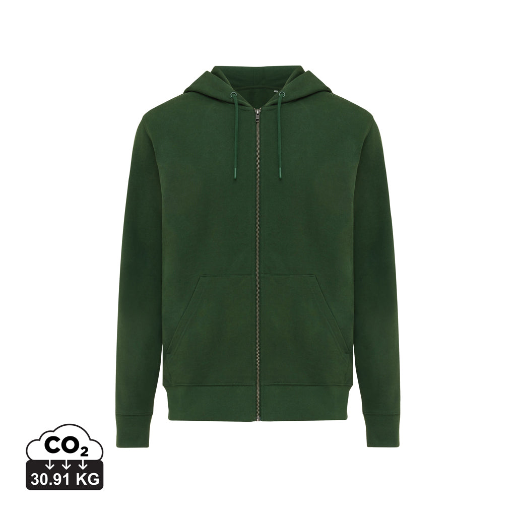IQONIQ Abisko gerecycled katoen hoodie met rits