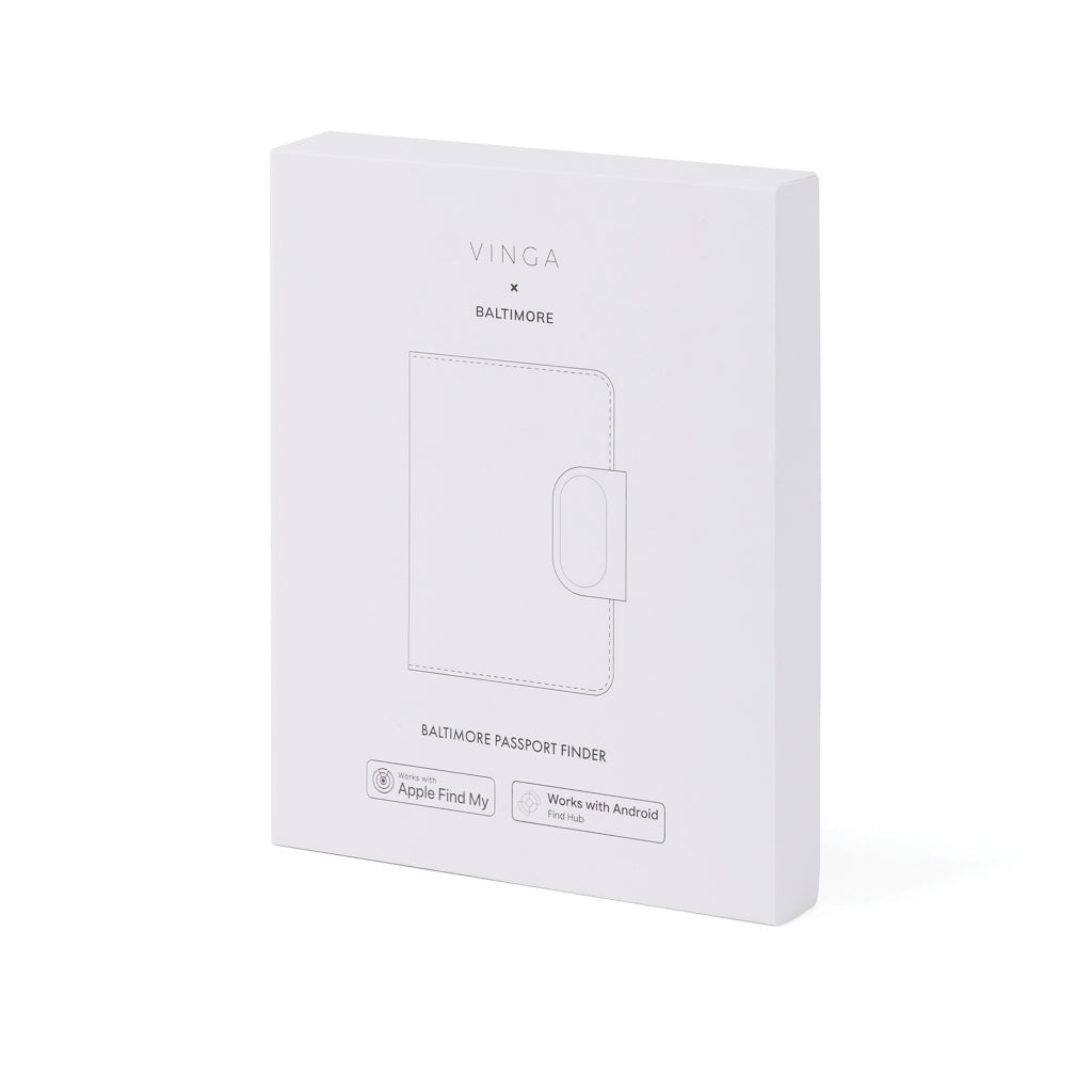 VINGA Baltimore RCS Passport houder met Dual FInder