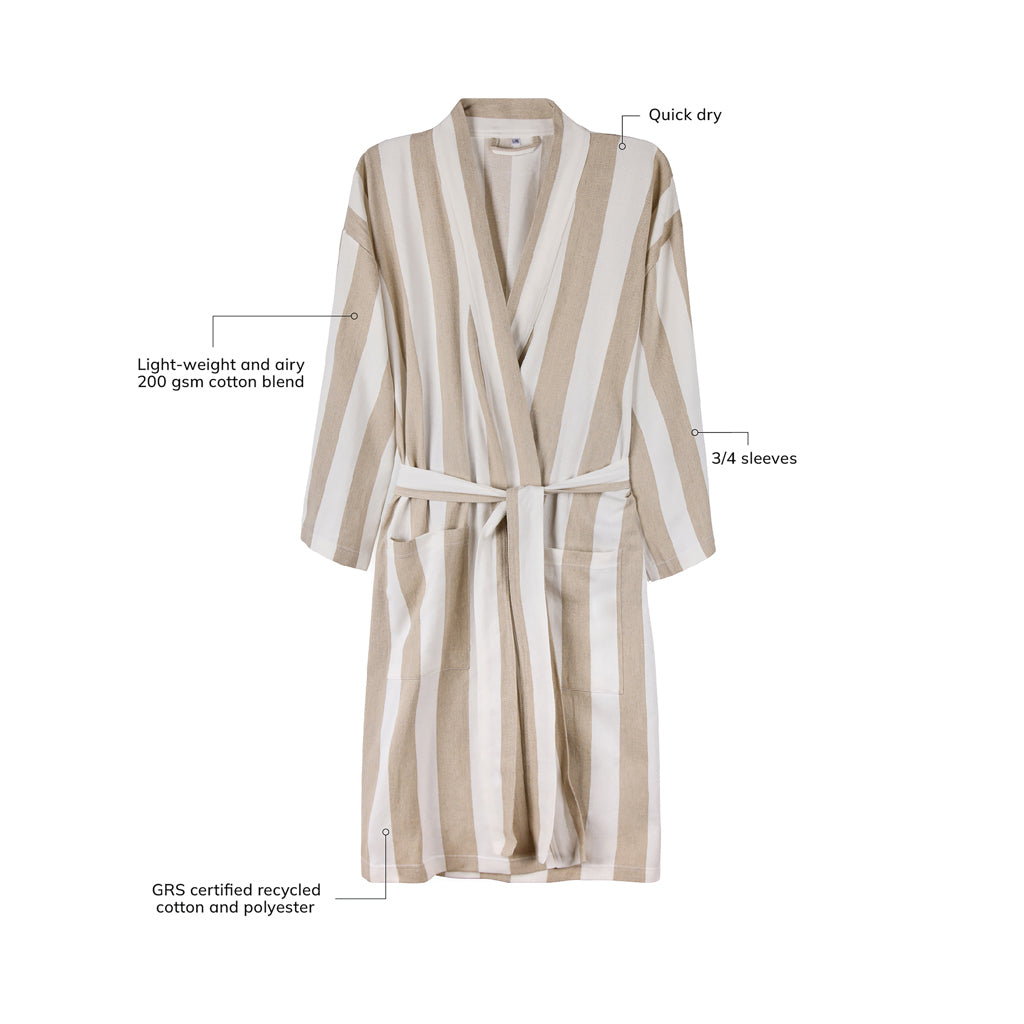 VINGA Ornos GRS katoenen hamam badjas L/XL