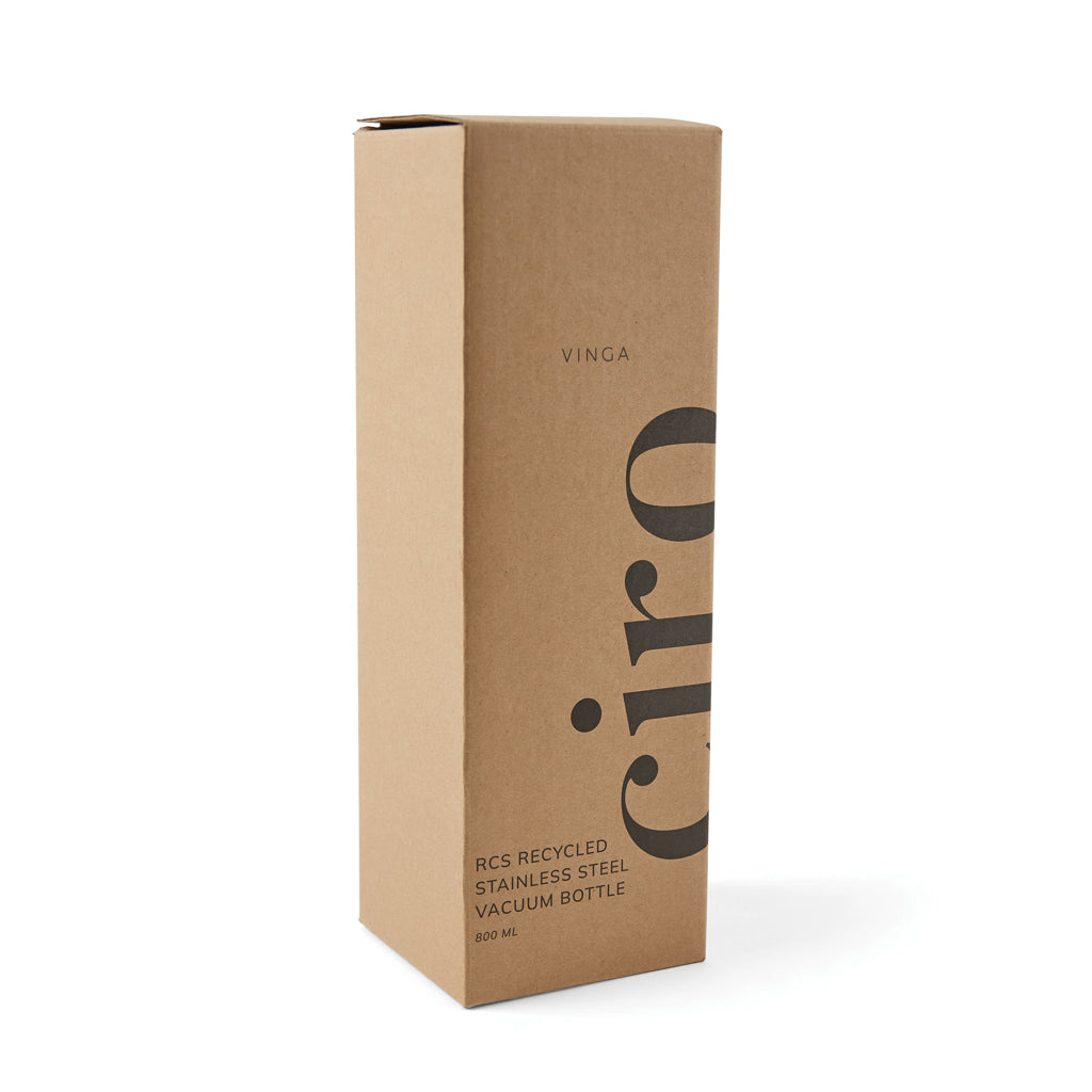 VINGA Ciro RCS gerecycled RVS vacuum fles 800ML