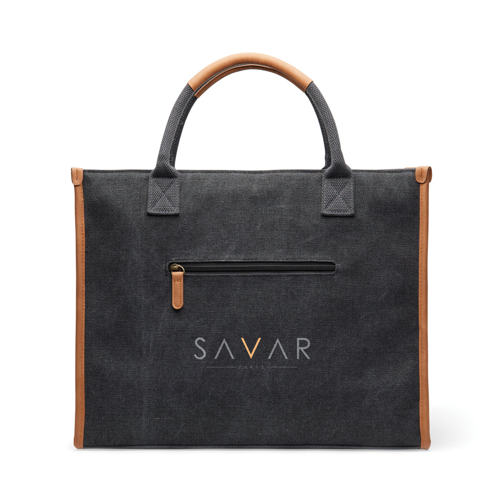 VINGA Bosler RCS recycled canvas office draagtas