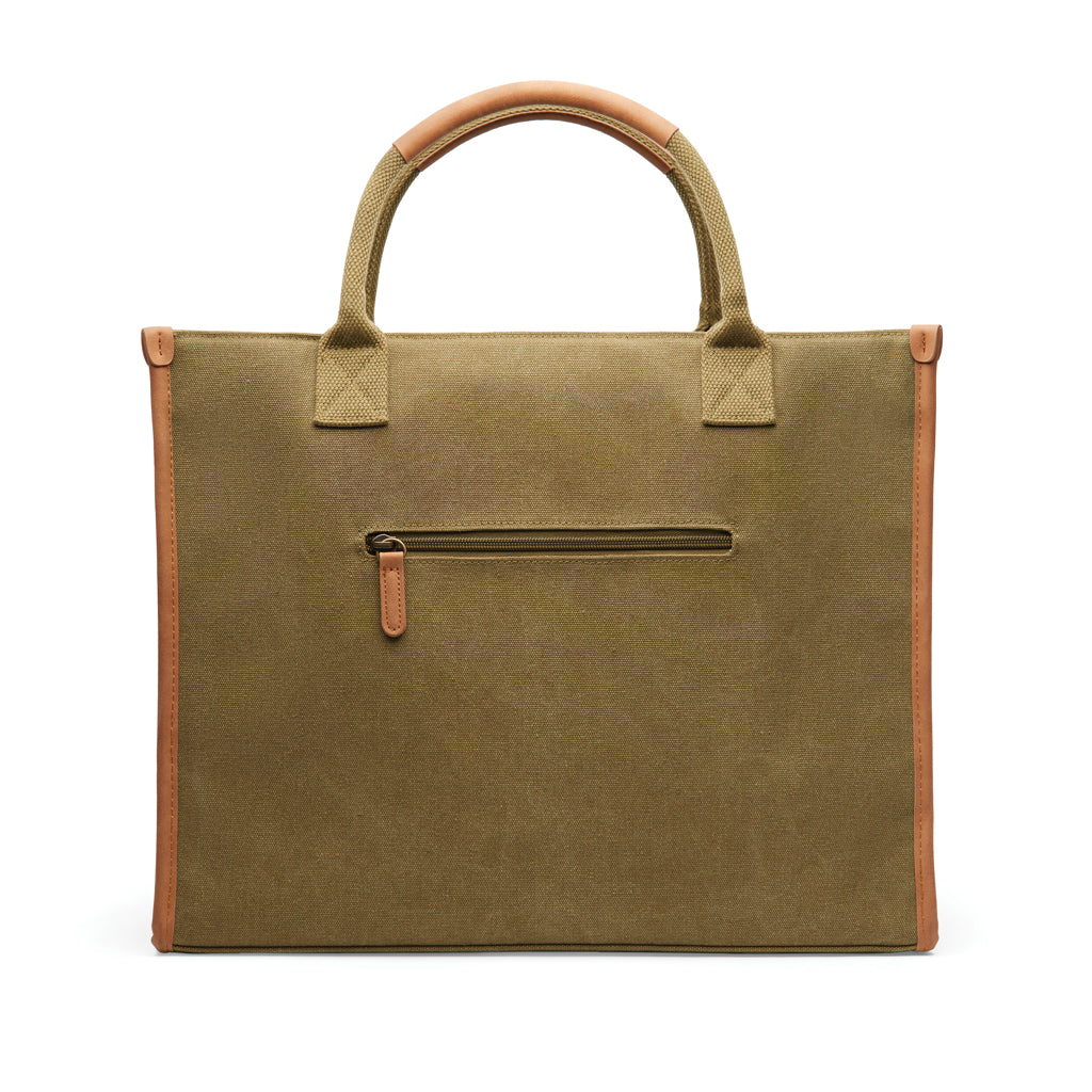 VINGA Bosler RCS recycled canvas office draagtas