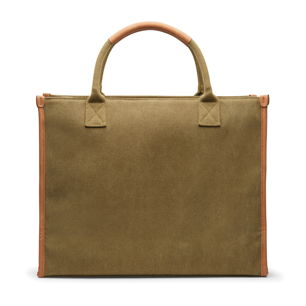 VINGA Bosler RCS recycled canvas office draagtas
