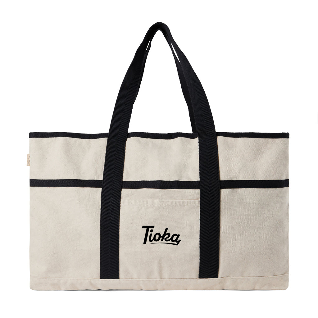 VINGA Volonne AWARE™ recycled canvas strandtas