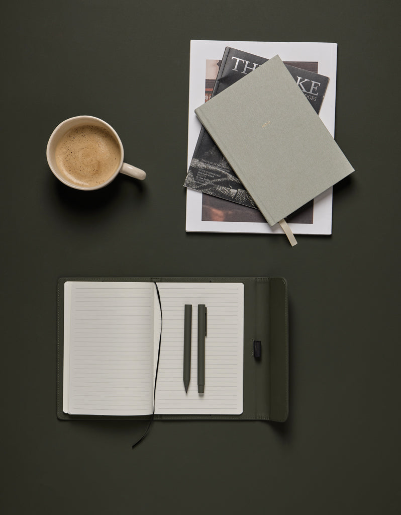 VINGA Baltimore GRS papier & PU notitieboek