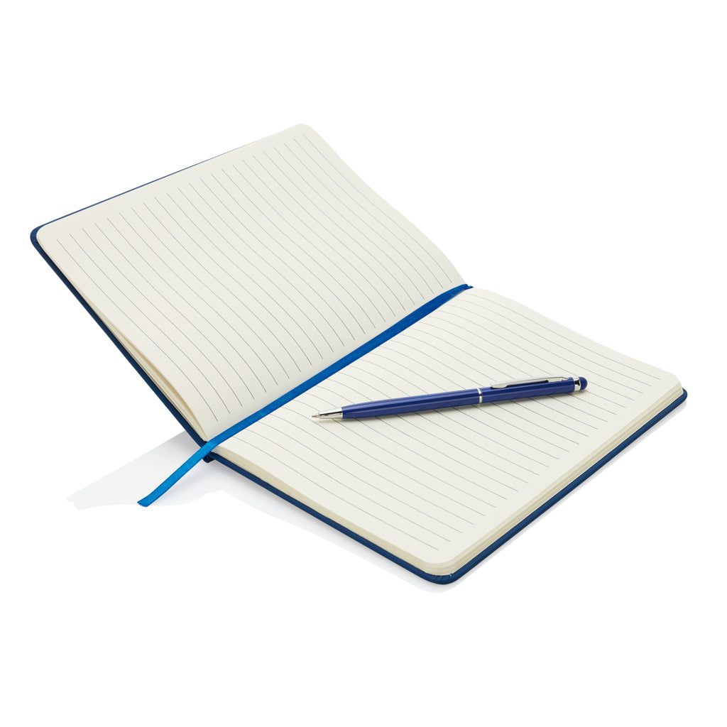 Standaard hardcover PU A5 notitieboek met stylus pen