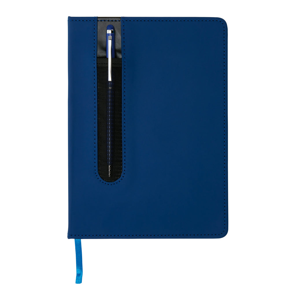 Standaard hardcover PU A5 notitieboek met stylus pen