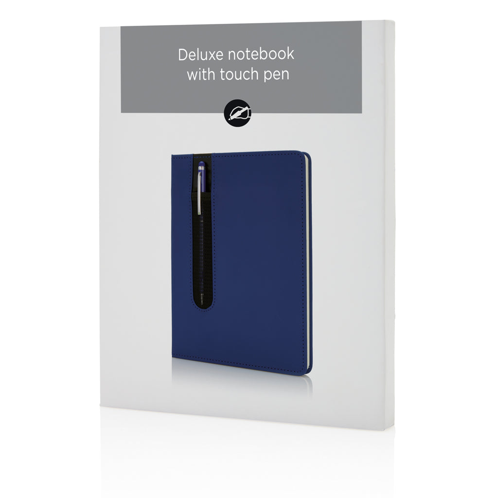 Standaard hardcover PU A5 notitieboek met stylus pen